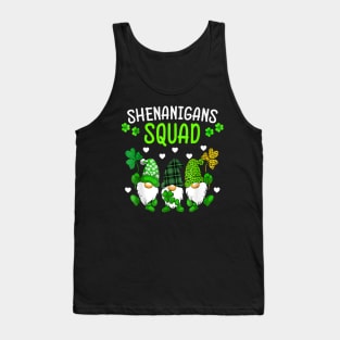 Gnome Irish Proud Shenanigans Squad Happy St Patrick's Day Tank Top